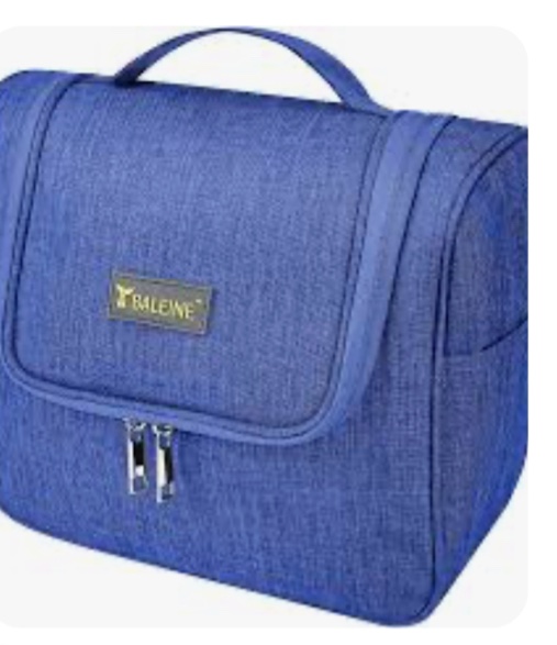 BALEINE Toiletry Bag for Women and Men, Water-Resistance Cosmetic Bags Makeup Organizer for Toiletries with Hanging Hook (Mid-Size, Gray)