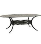 Mallin 42” X 84” Oval Cast Aluminum Outdoor Patio Dining Table 