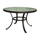 Mallin 54” Glass Patio Dining Table Bronze 