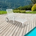 Mallin Cast Aluminum Chaise Lounge Driftwood 
