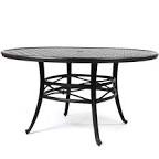 Mallin 54” Round Glass Outdoor Patio Table Autumn Rust 