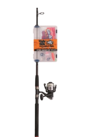 (similar to stock photo) Ugly Stik Catch Ugly Fish Catfish Spinning Combo