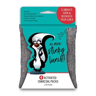 Case of 9 Fit + Fresh - Activated charcoal pack - thermo bag - gray