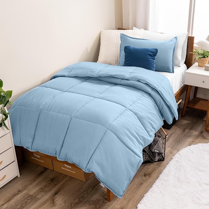 Hotel Elements Comforter, Twin, Light Blue 