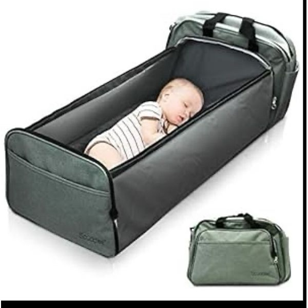 Sauddles Bassinet Diaper Bag Green 