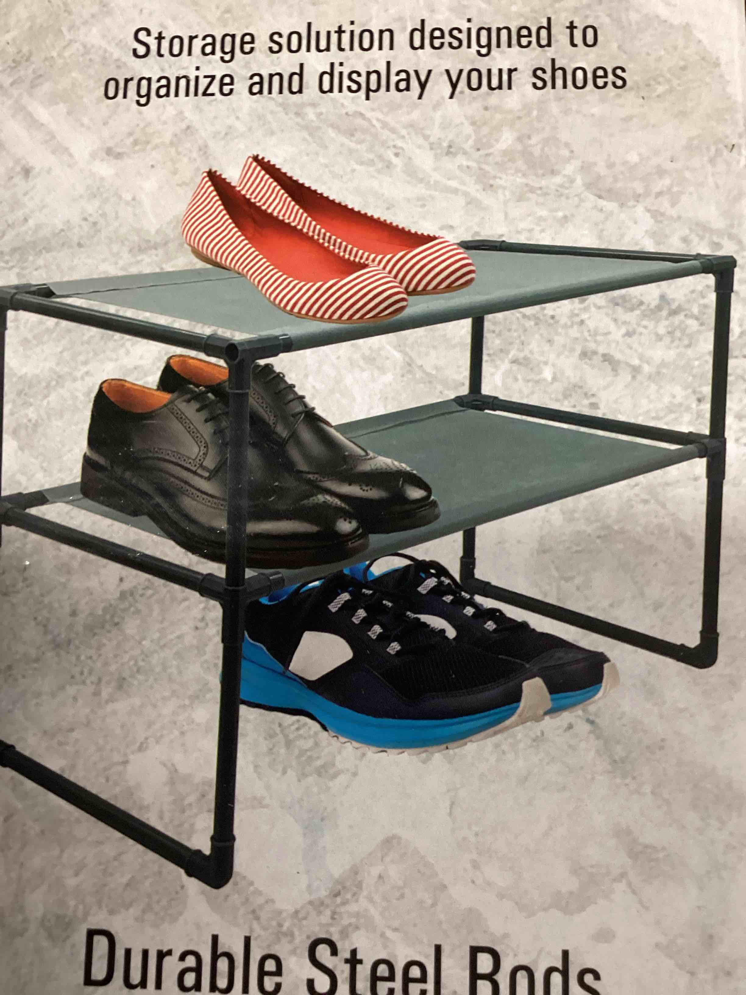 3-Tier Fabric Shoe Rack 