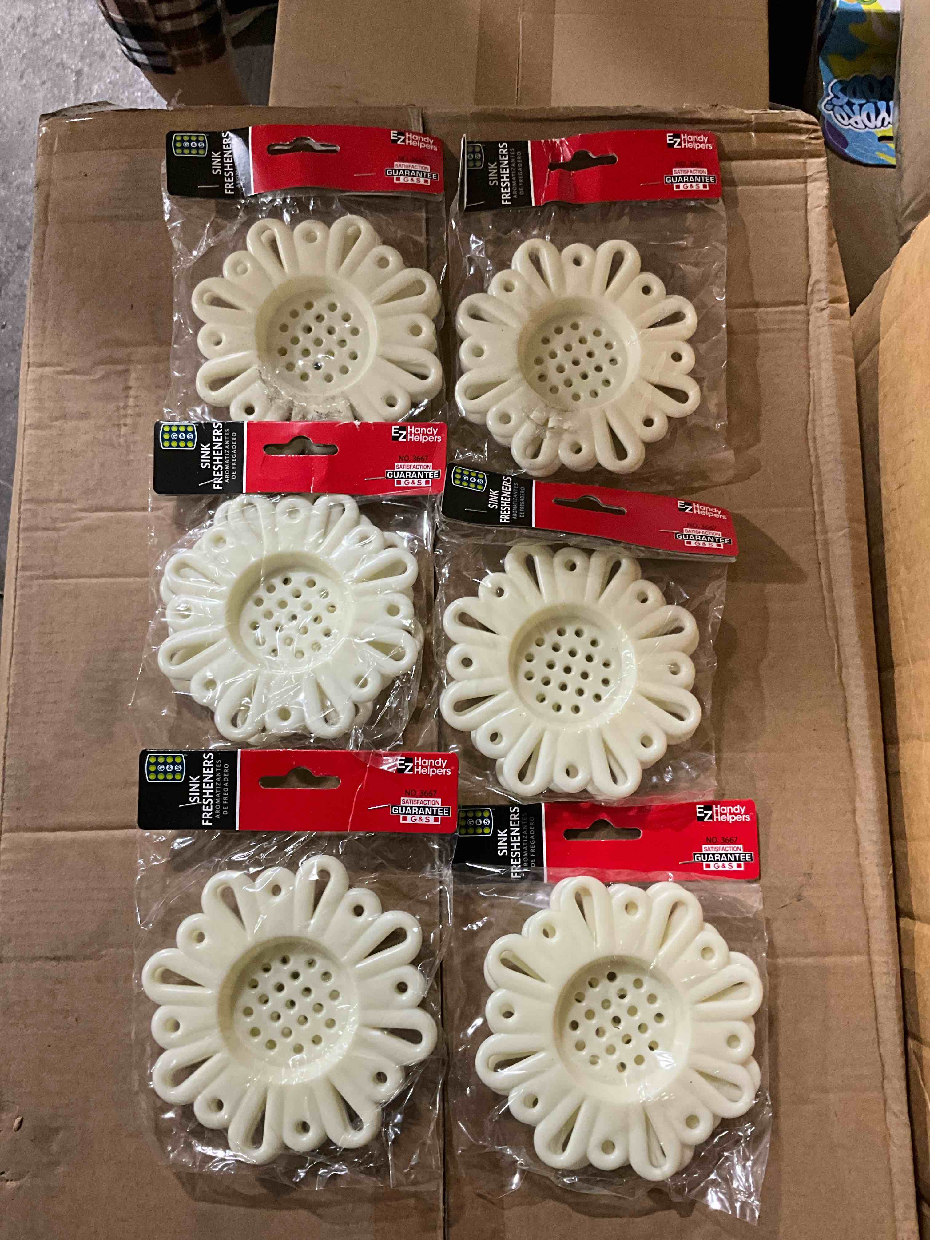 Case of 6 Handy Helpers Sink Fresheners 2 Pack, Lemon Scent (12 pcs total) 
