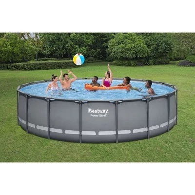Bestway Power Steel 18’ x 48” Round Above Ground Pool Set. (2  boxes  for pickup) 