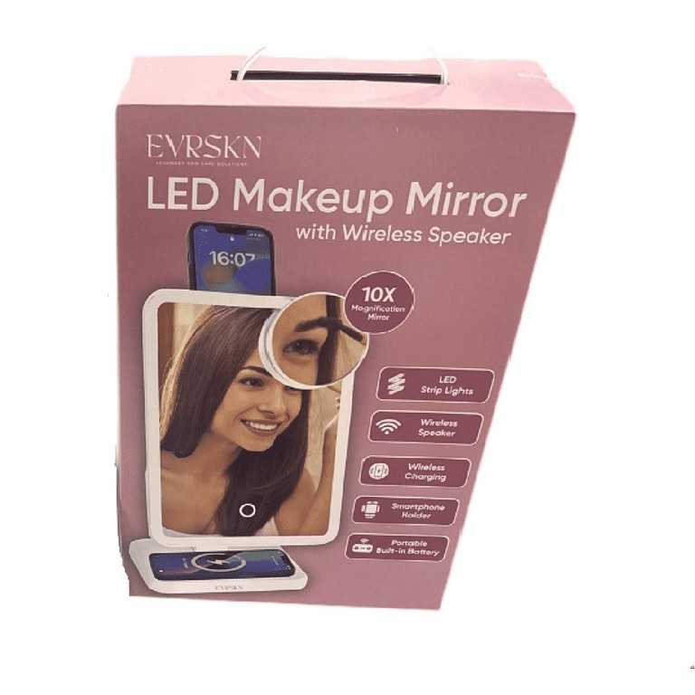 EVRSKN LED Makeup Mirror with a built-in wireless speaker