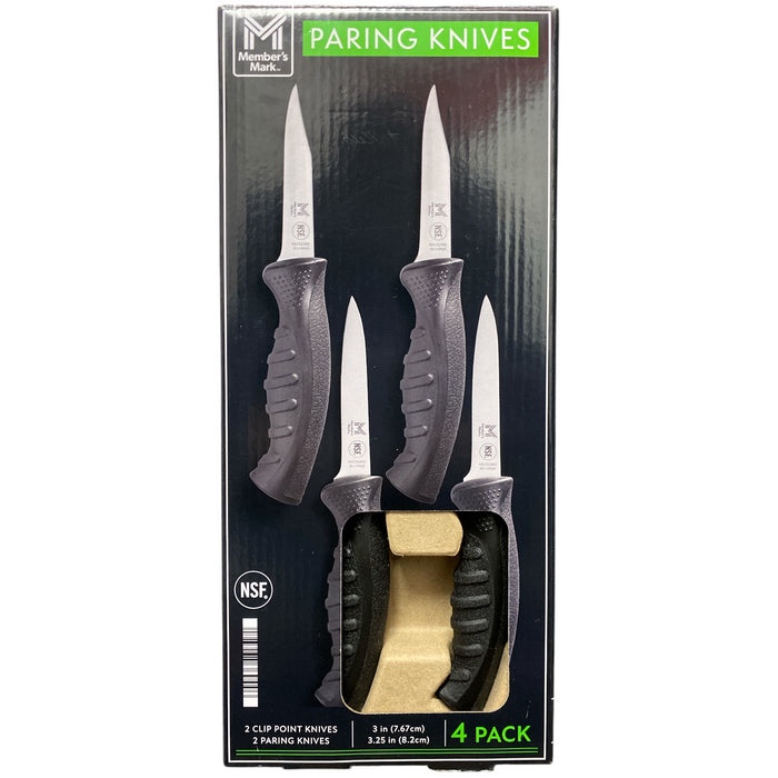 Member's Mark 3" and 3.25" Paring Knives, 4 Pack