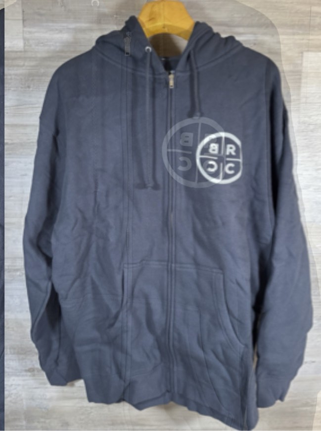 Black Rifle Zip Up Hoodie Navy Size Large 