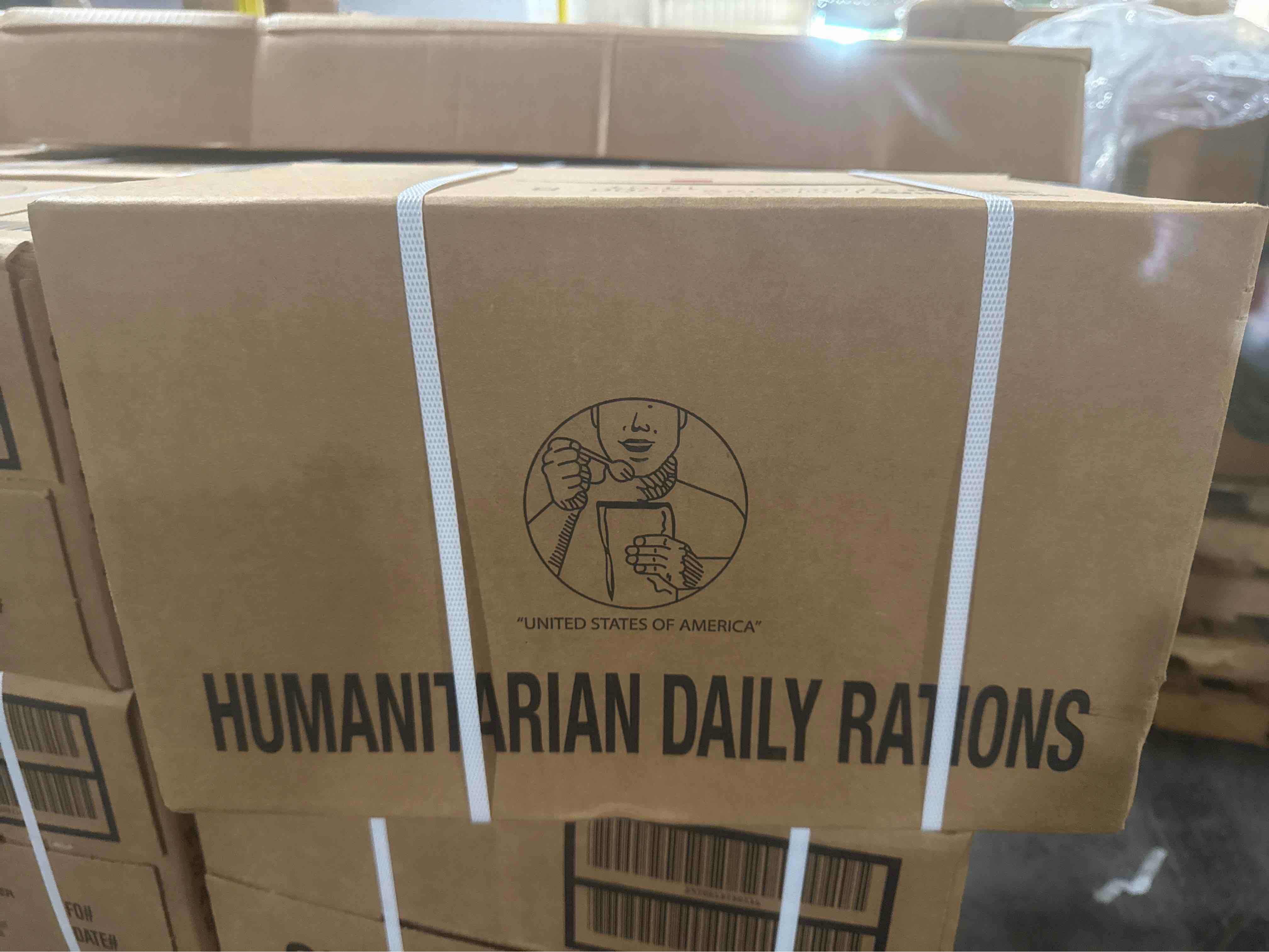 MRE Meals Ready to Eat Humanitarian Daily Rations case of 10 meals exp 7/2025