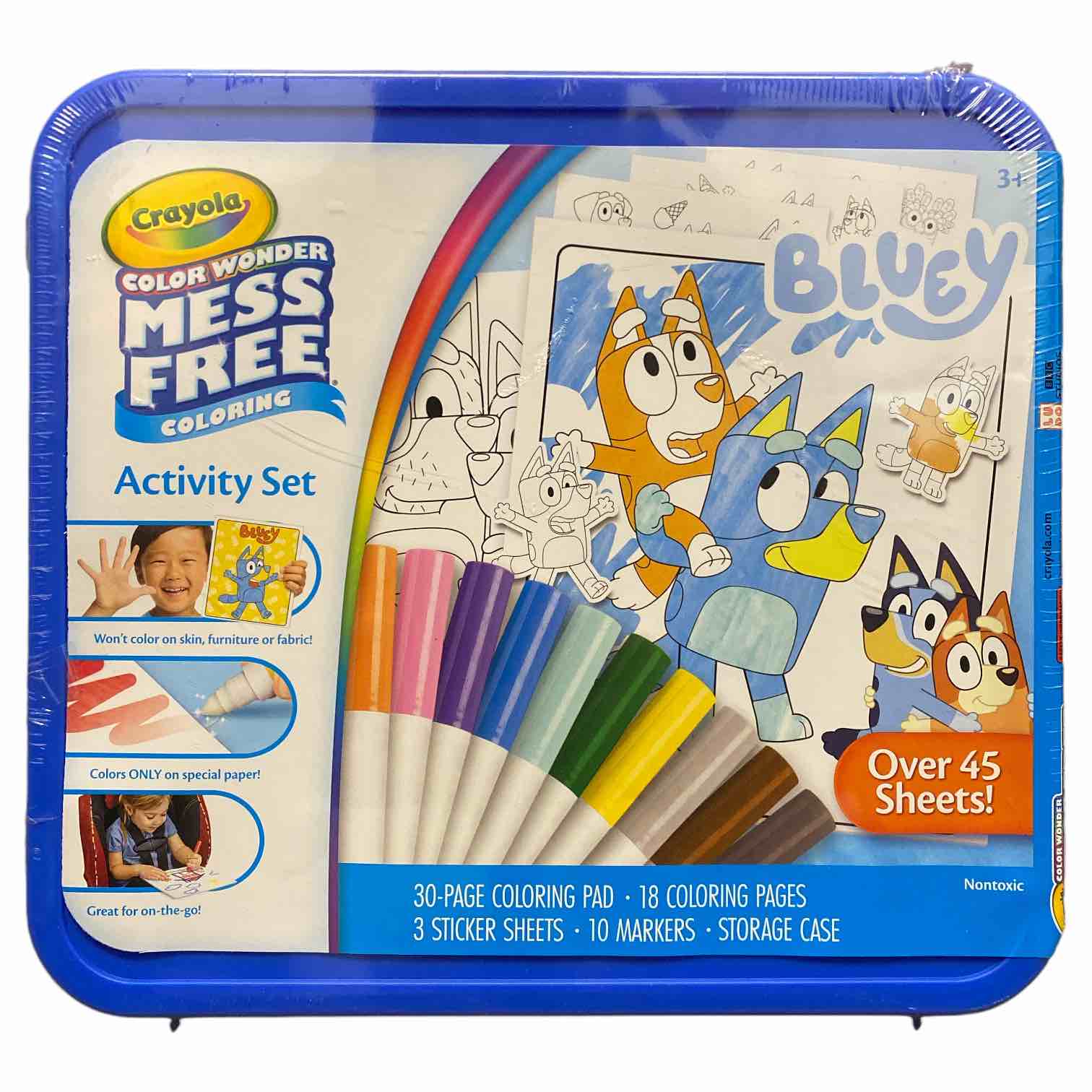 Crayola's Bluey Mess Free Coloring Wonder Set, Brand New-Sealed Package!