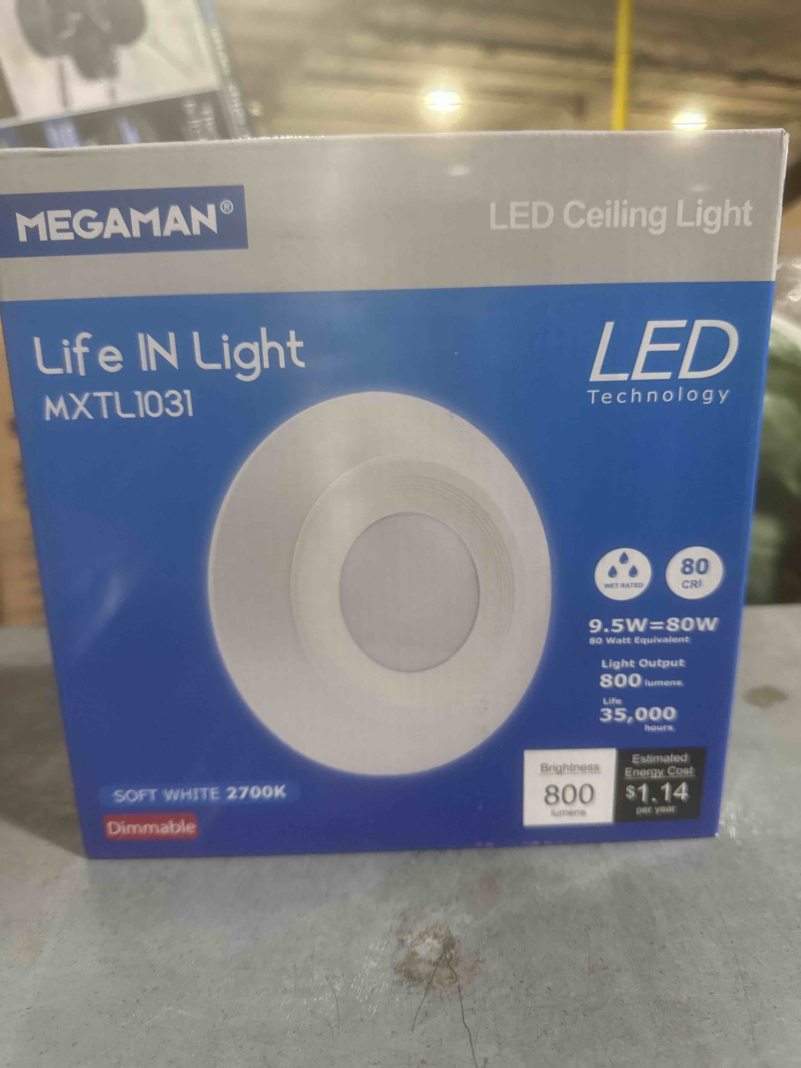Megaman Canless Dimmable Integrated LED Recessed Light Trim Disk Ceiling Light