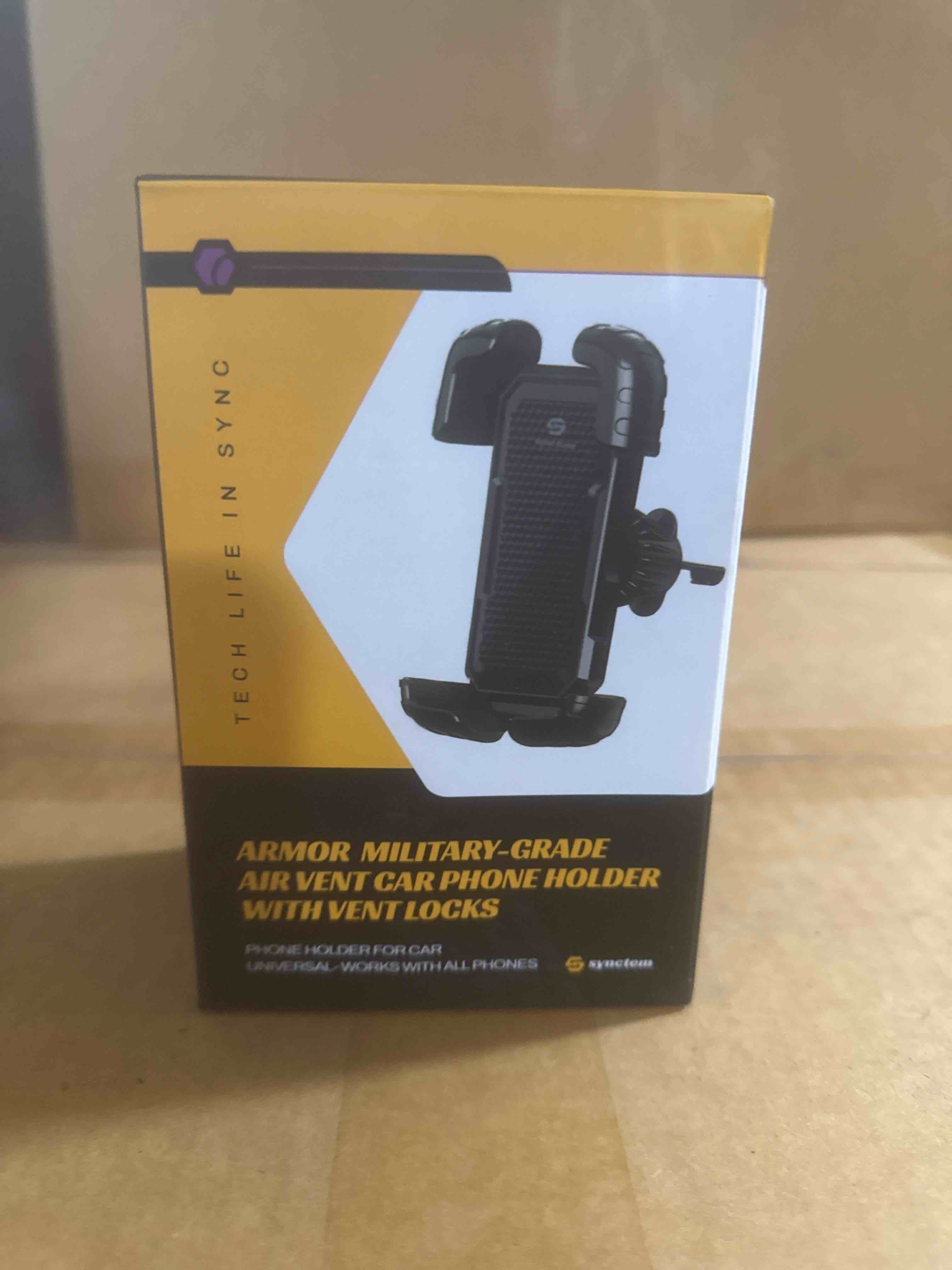 Armor Air Vent Phone Holder for Car, Phone Mount for Car for Cell Phones with New Upgraded Vent Locks