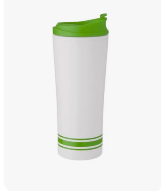 set of 2 tira stripe tumbler – insulated – 16 oz. – lime