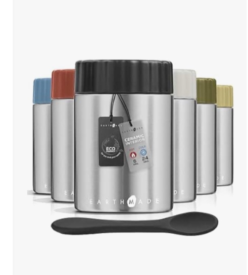 earthmade stainless steel food jar