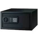 Pen + Gear Safes Model 44E20 with Electronic Lock  Backup Key  1 Shelf  Black