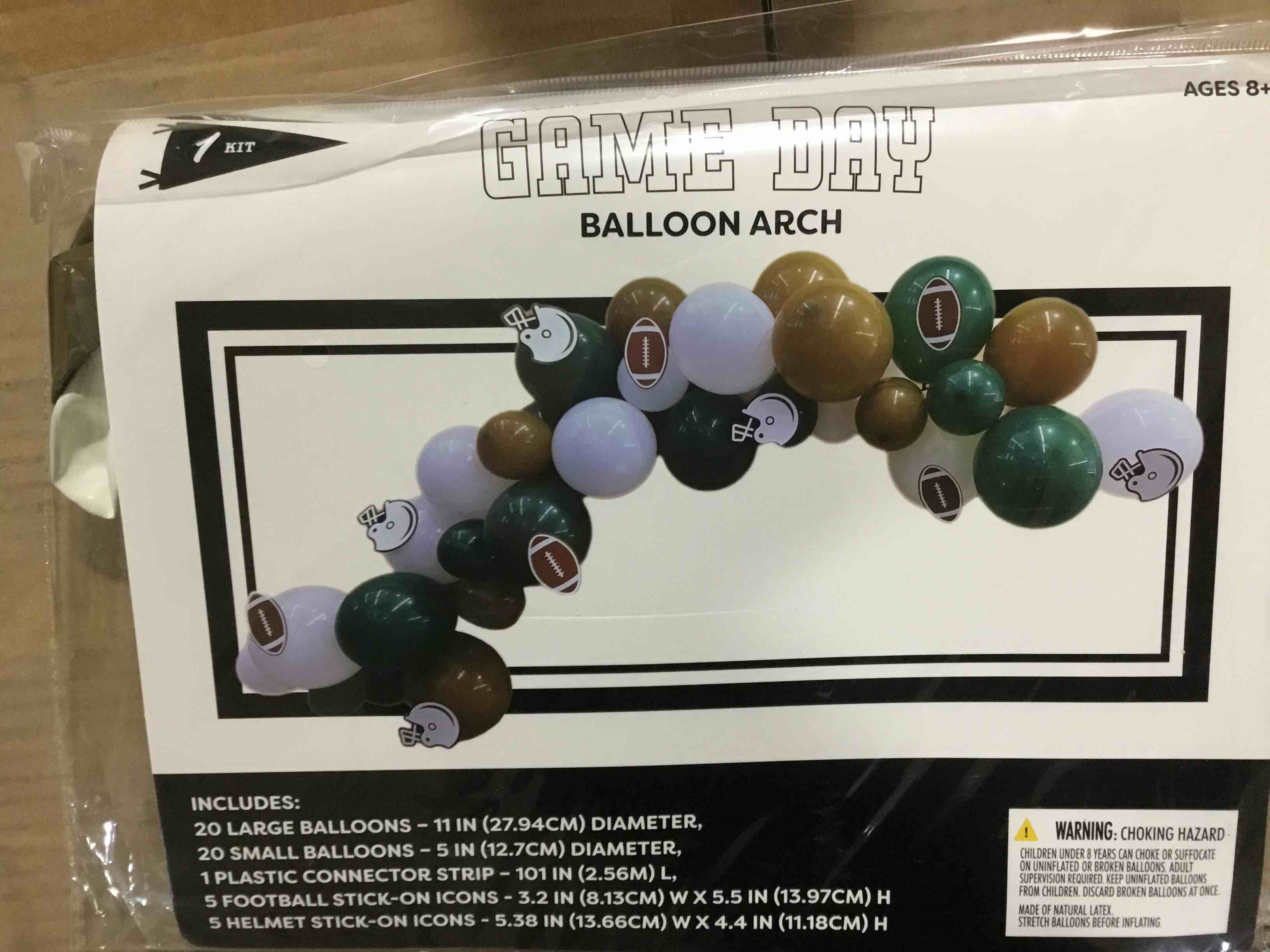 game day Balloon Arch Kit