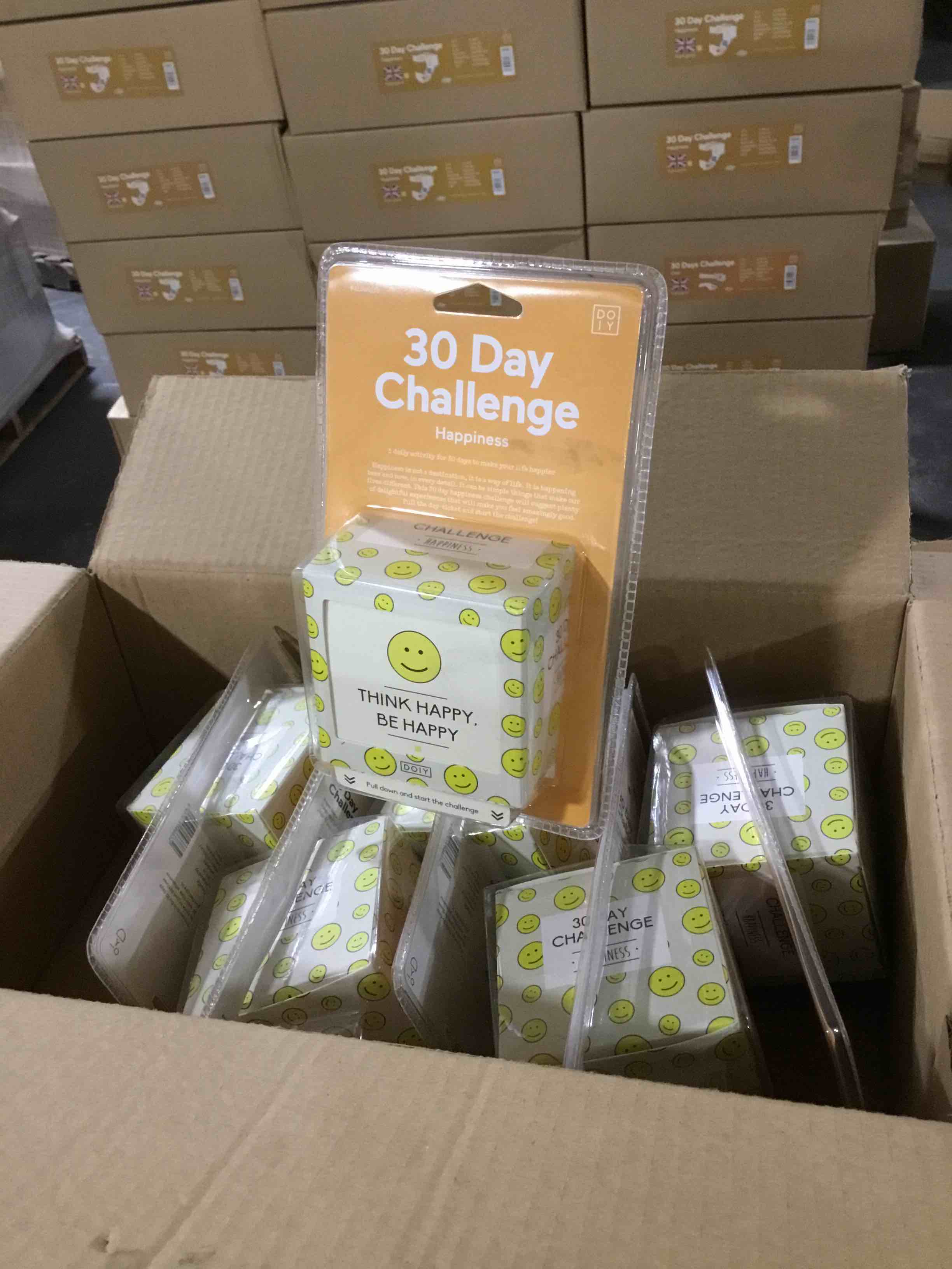 case of 6 Happiness Challenge 30 Days Fun Activity Box Play Enjoy Good Life