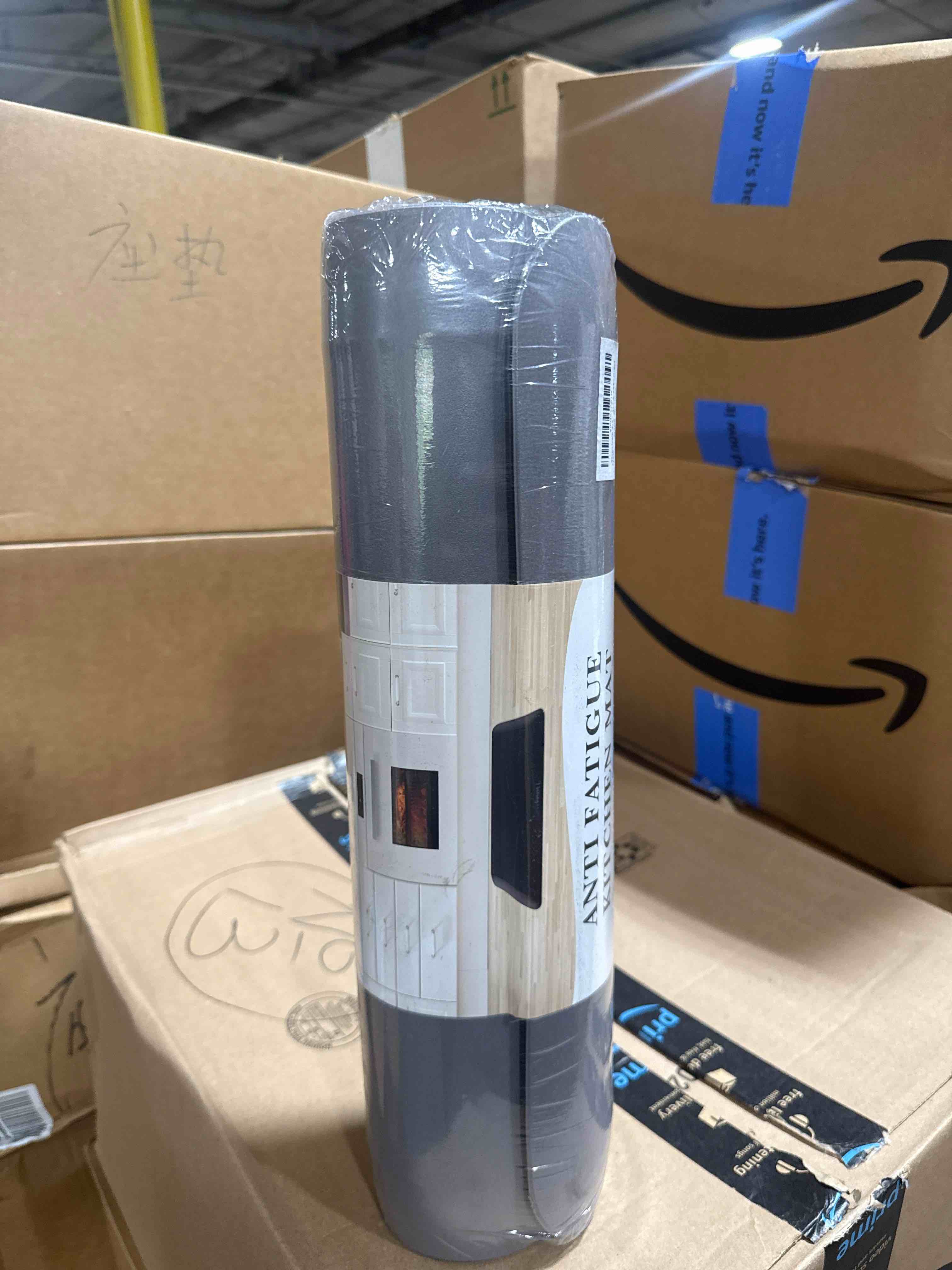 WISELIFE Kitchen Mat Cushioned Anti-Fatigue Kitchen Rug,17.3"x 60",Non Slip Waterproof Kitchen Mats and Rugs Heavy Duty PVC Ergonomic Comfort Mat for Kitchen, Floor Home, Office, Sink, Laundry,