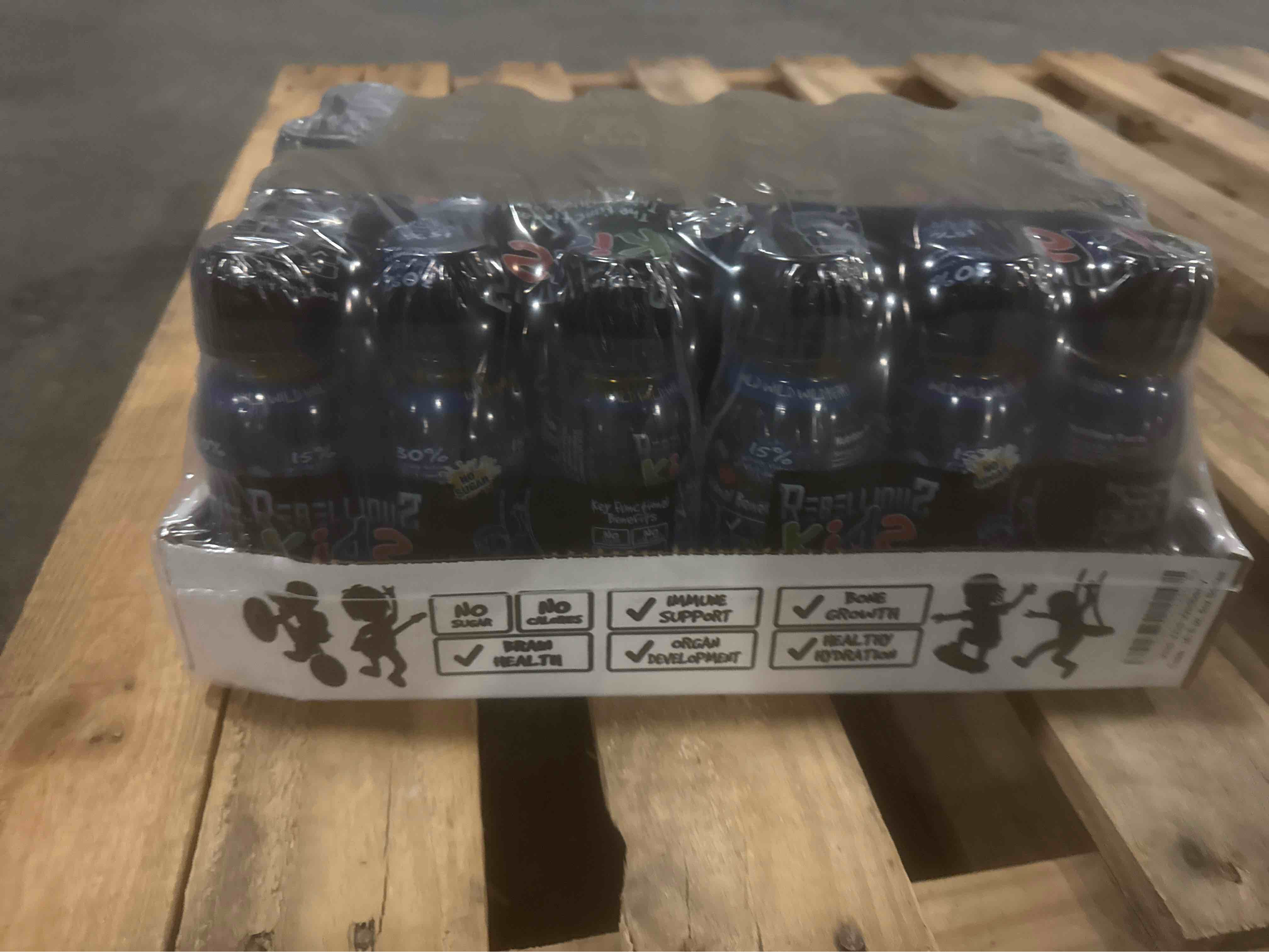 Rebellious Kids Organic Outrageous Kids Functional Thirst Quencher - wild berry  8oz pack of 24 (BB 5/2025) 