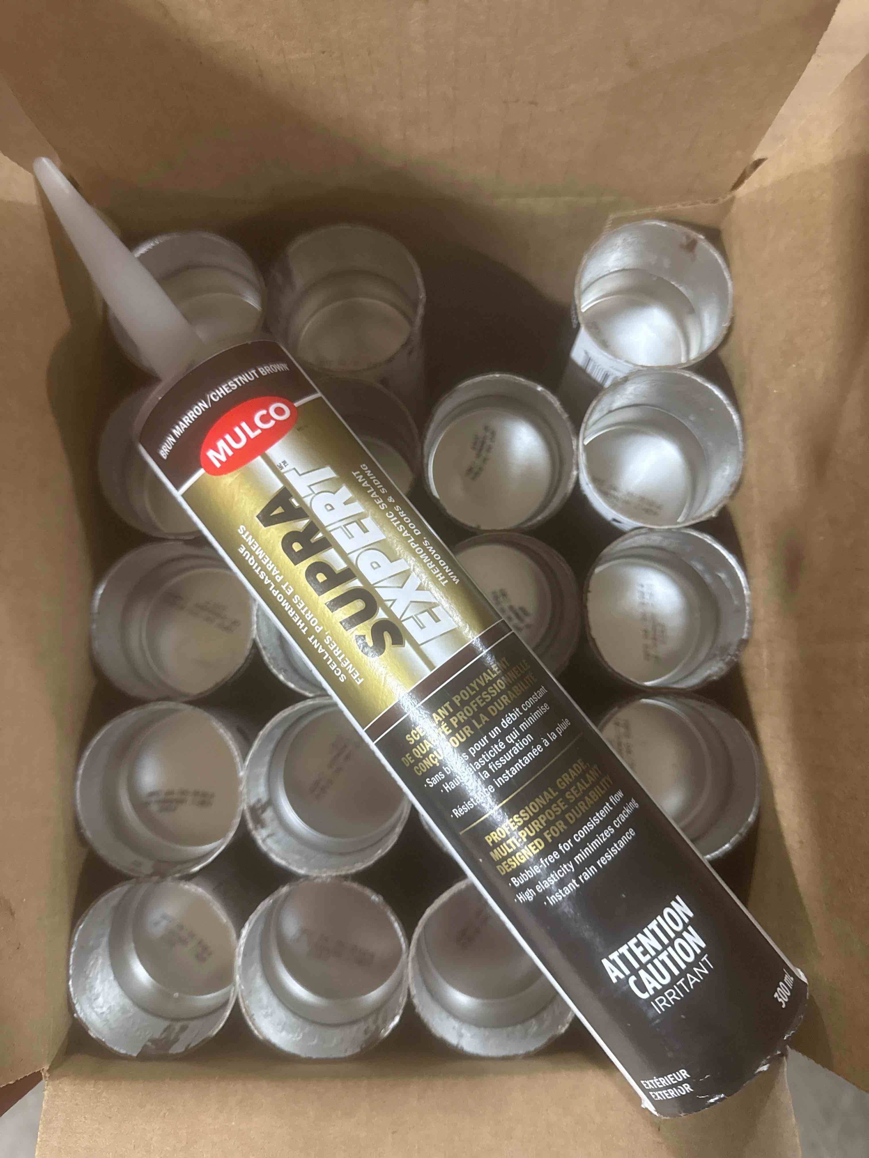 case of 20 mulco supra expert chestnut brown culk 