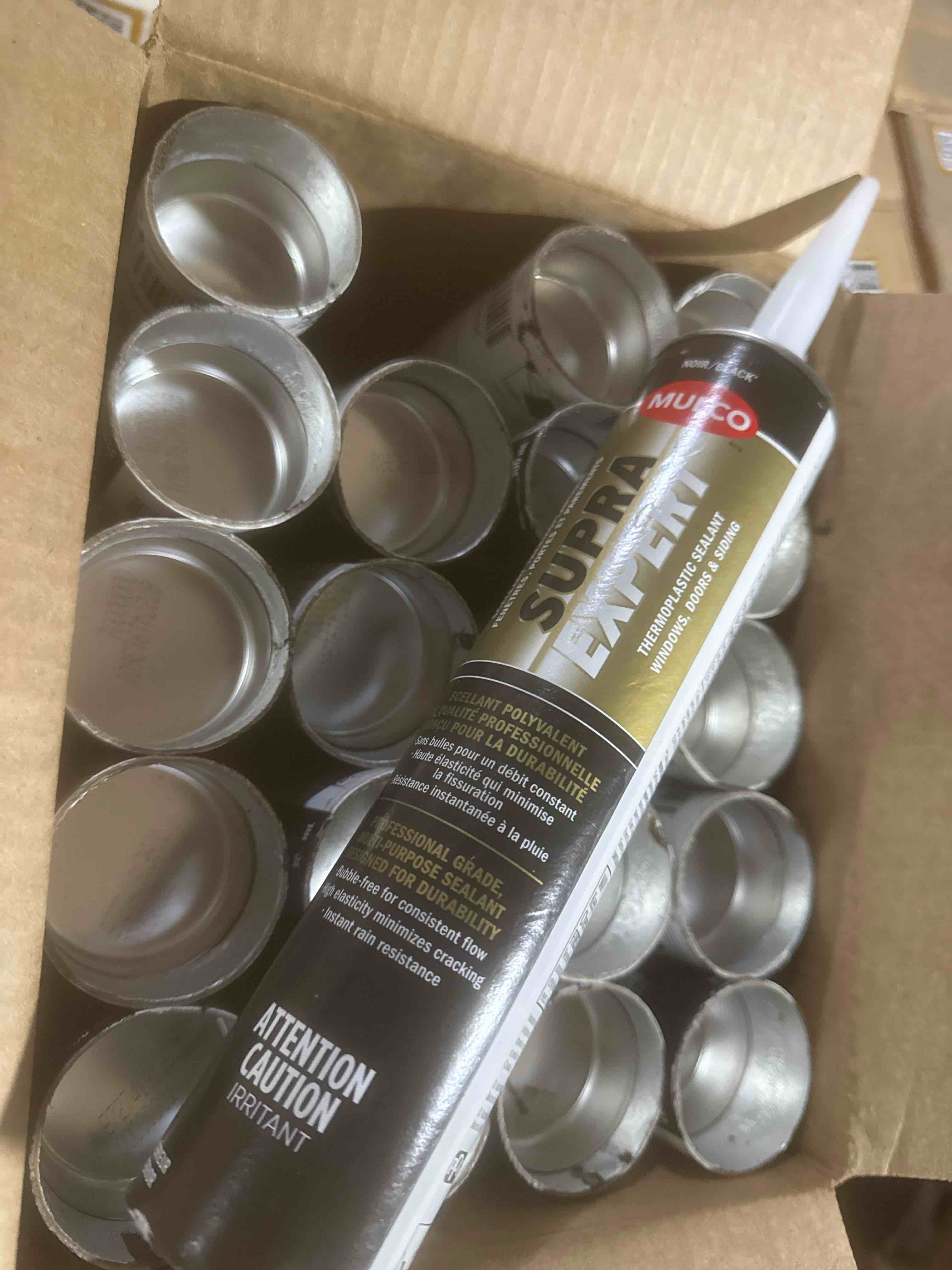 case of 20 mulco supra expert sealant black 300ml