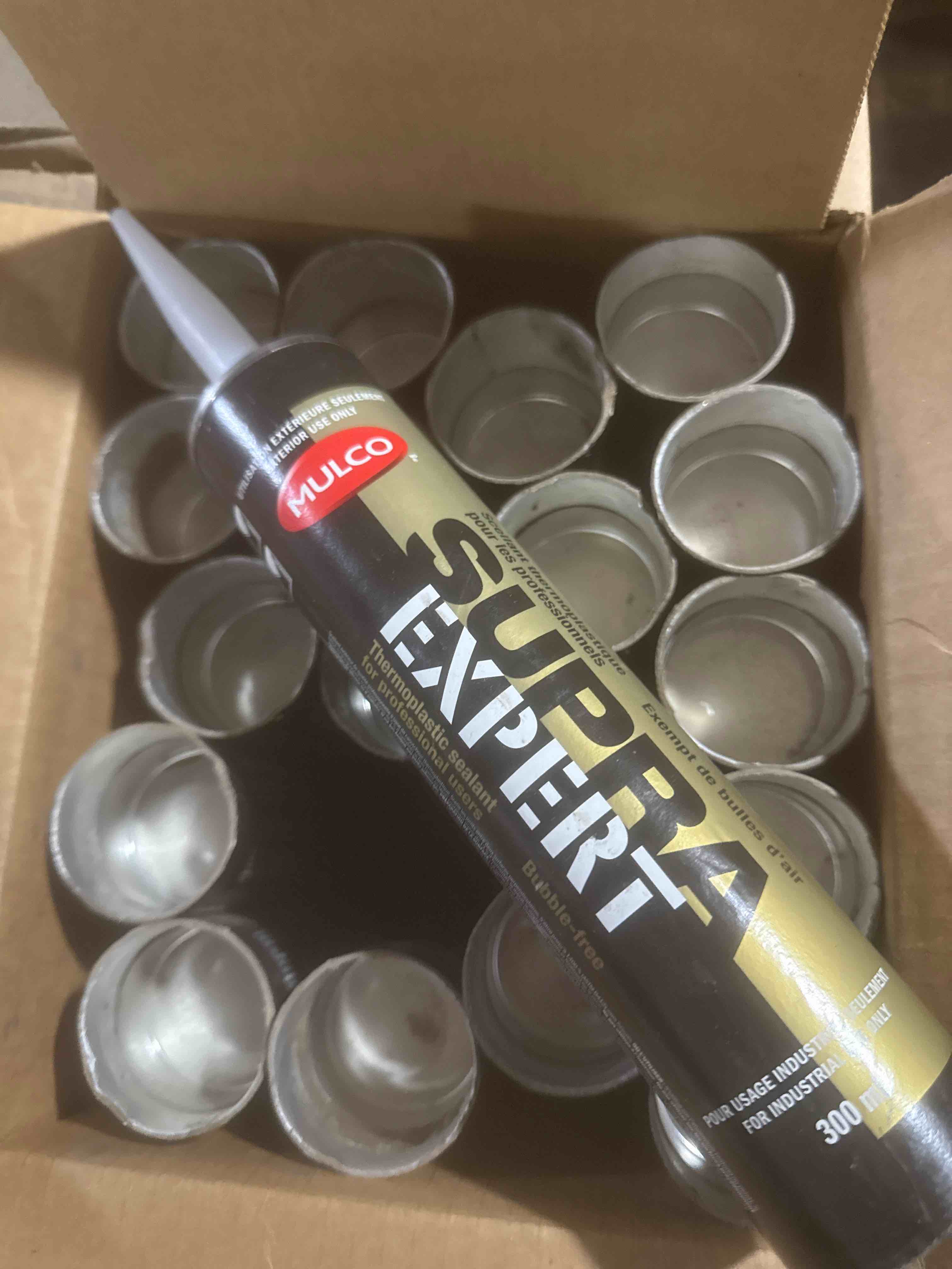 case of 20 mulco Supra expert sealant rock port brown 300ml 