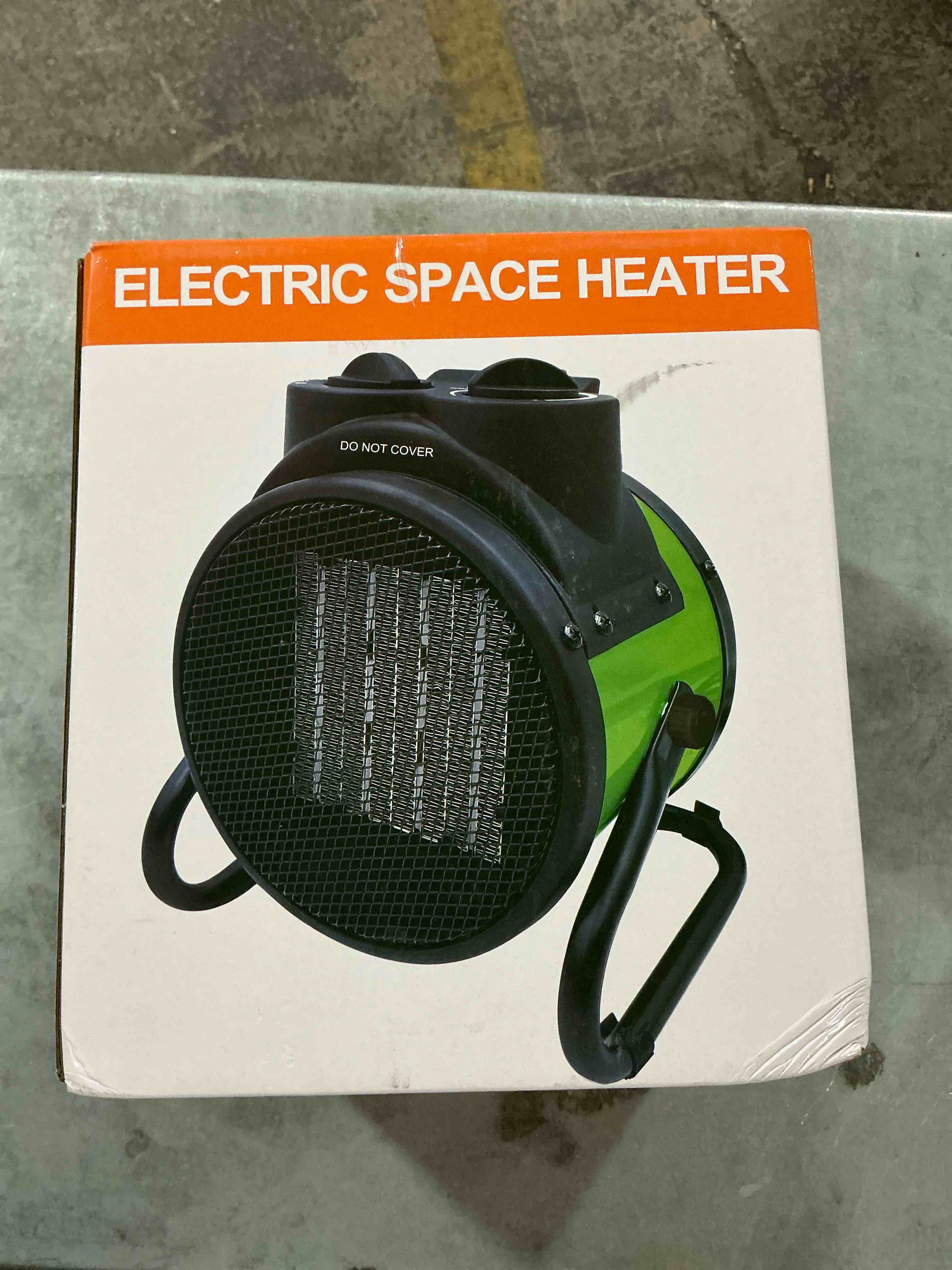 Electric Space Heater, Green 