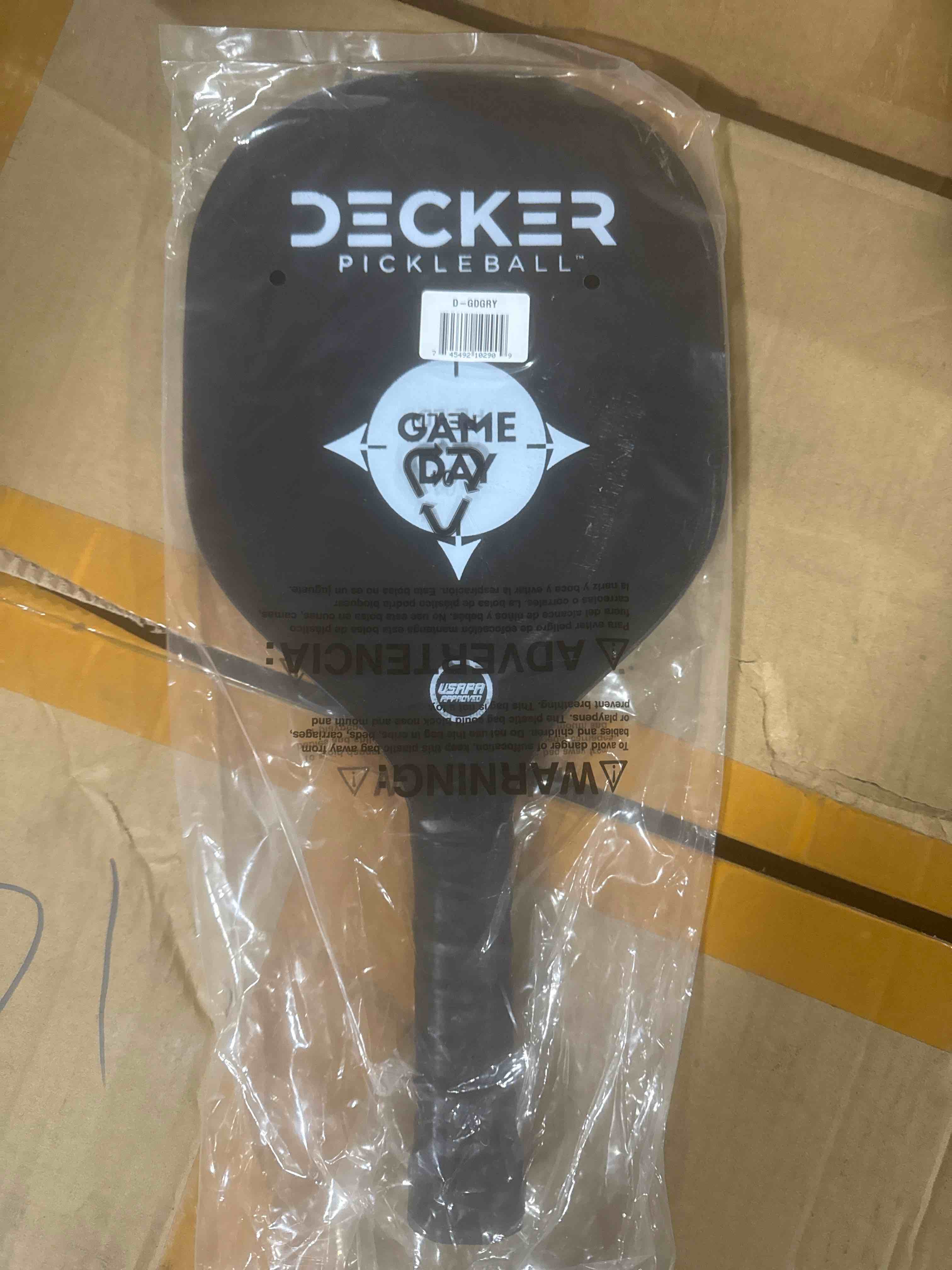 Decker Pickleball Game Fay Paddle Black