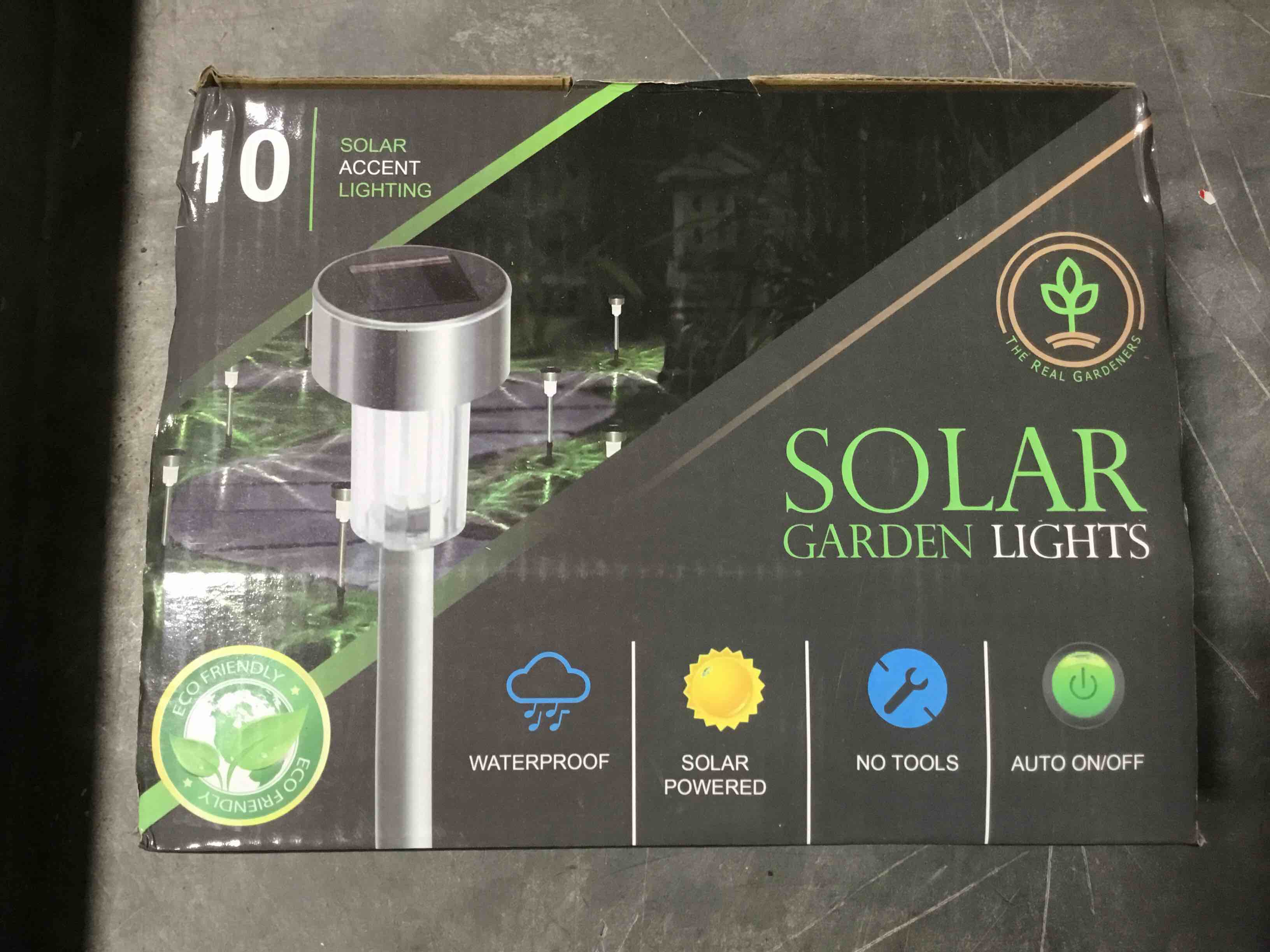 The Real Gardeners Solar Garden Lights, 10ct.