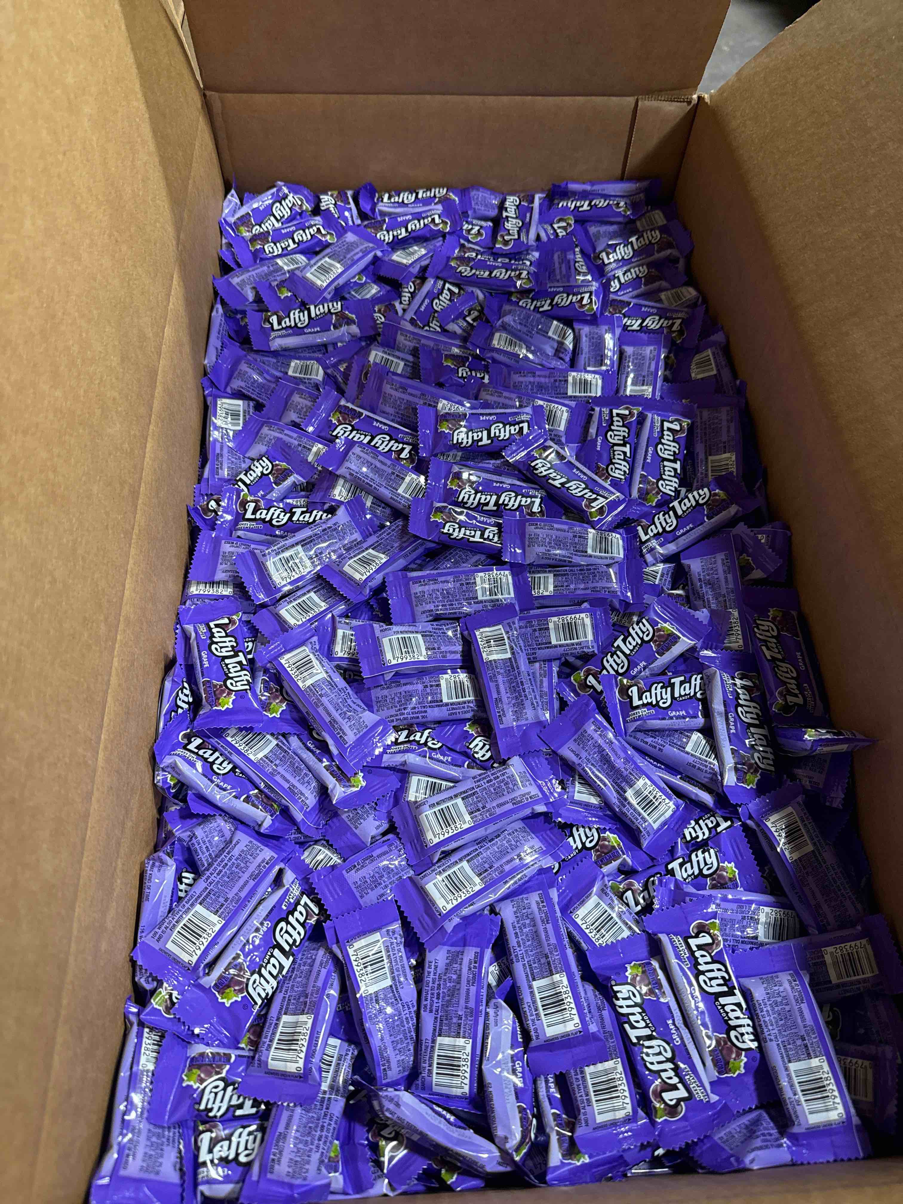 24lbs of grape Laffy taffy bbapr22 