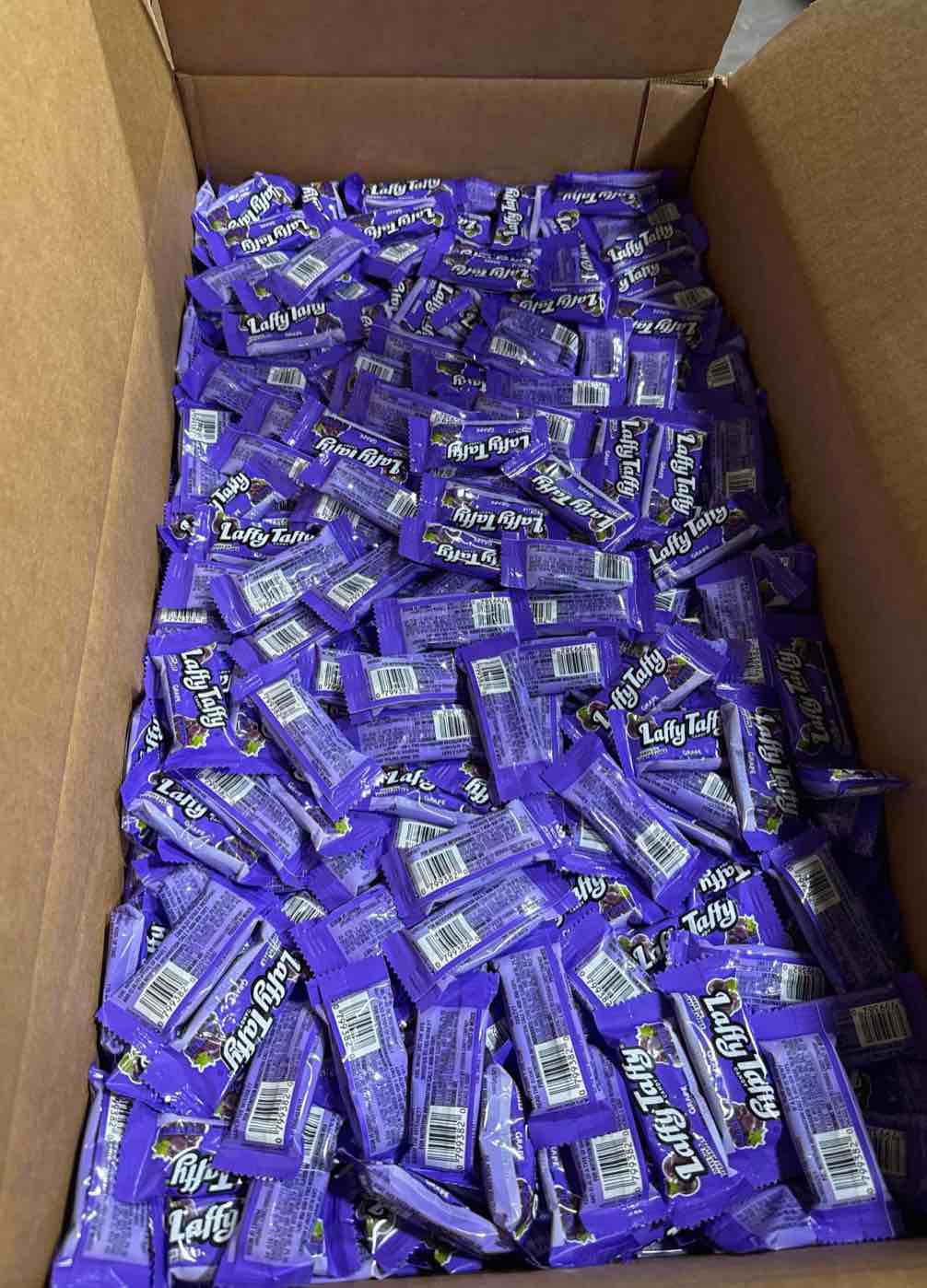 24lbs grape laffy taffy best by April 2022