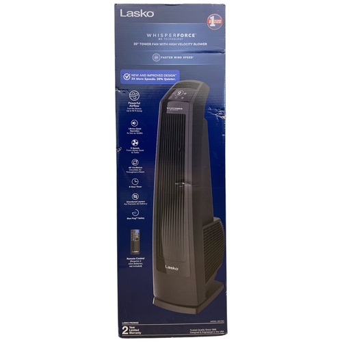 Lasko 35" DC High Velocity Blower Tower Fan With Remote Powerful