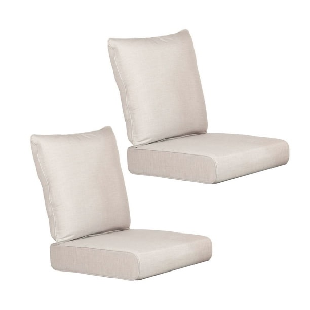 Member's Mark Deep Seating Cushions with Sunbrella Fabric, 24 x24/ 20x24”