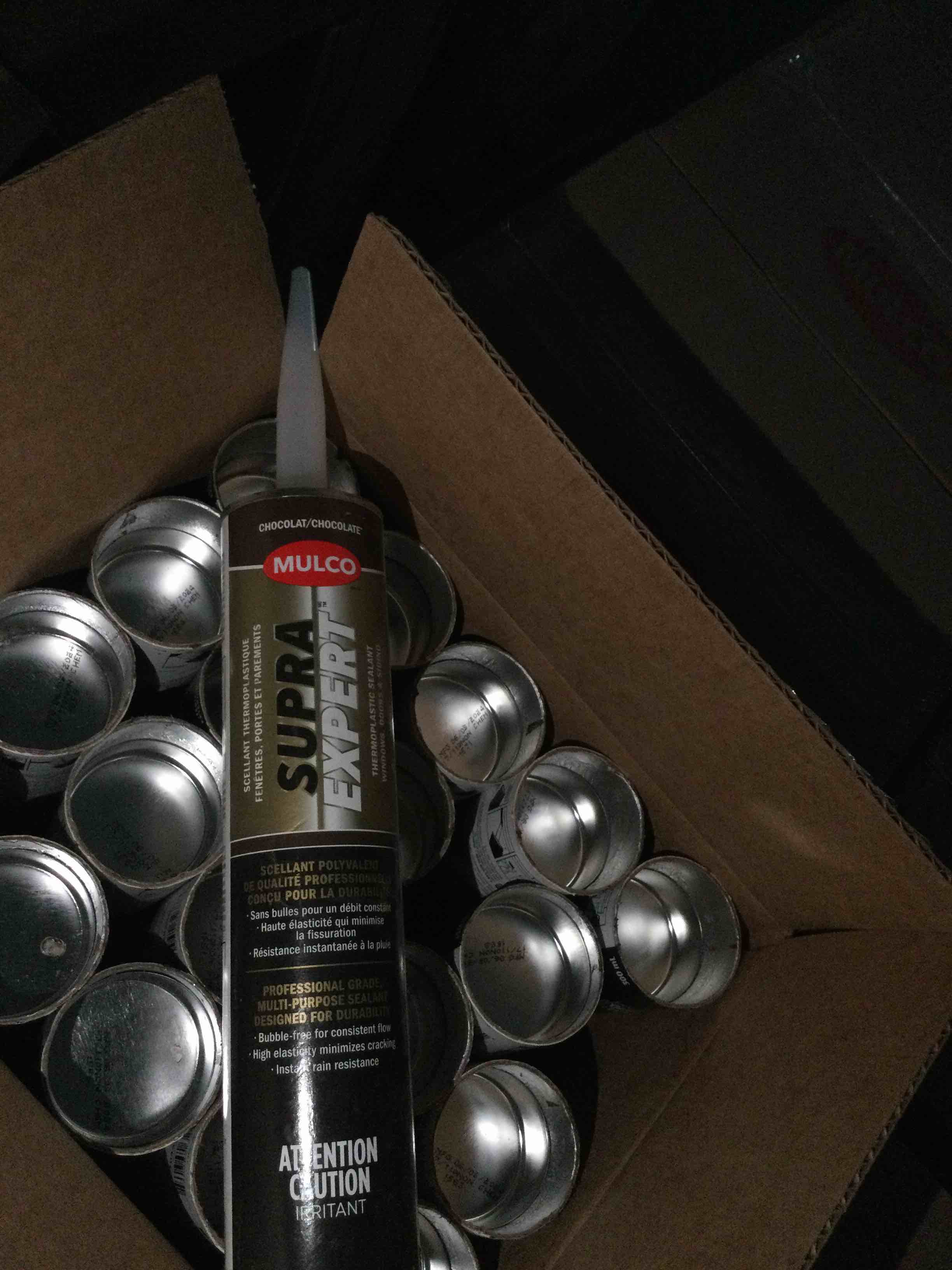 case of 20 mulco 20x300ml Supra expert thermal plastic sealant-chocolate 