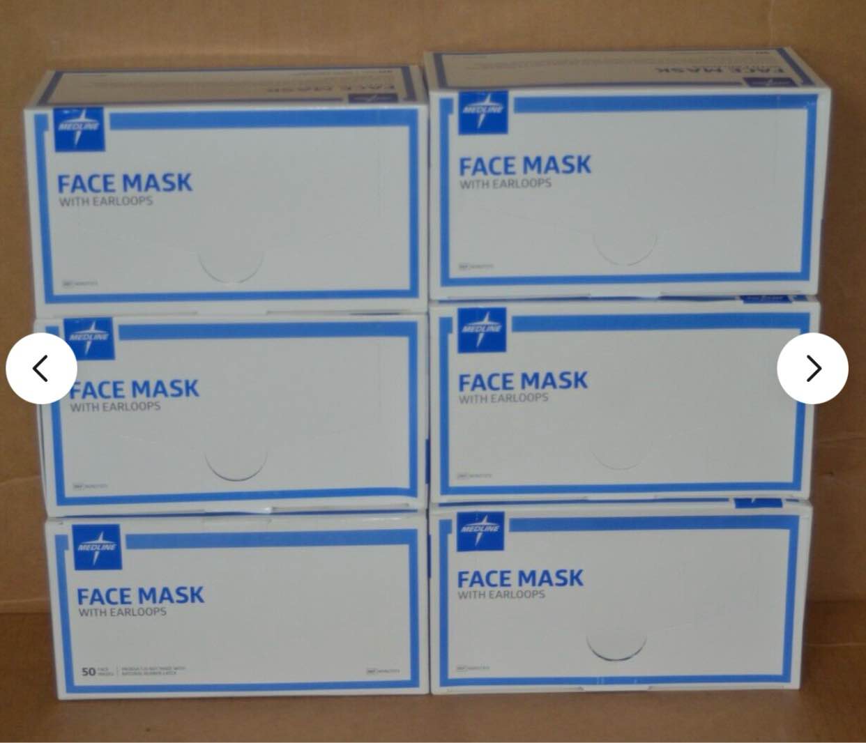 FACE MASK with Earloops MEDLINE NON27373 Case of 300