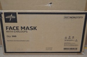 FACE MASK with Earloops MEDLINE NON27373 Case of 300