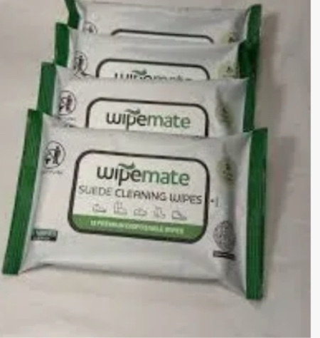 Case of 60 wipemate suede cleaning wipes 12pack 