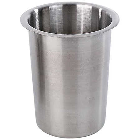 Browne Foodservice 80113S, 3-3/4" x 5-1/2" Stainless Steel Flatware Cylinder (8-Pack)