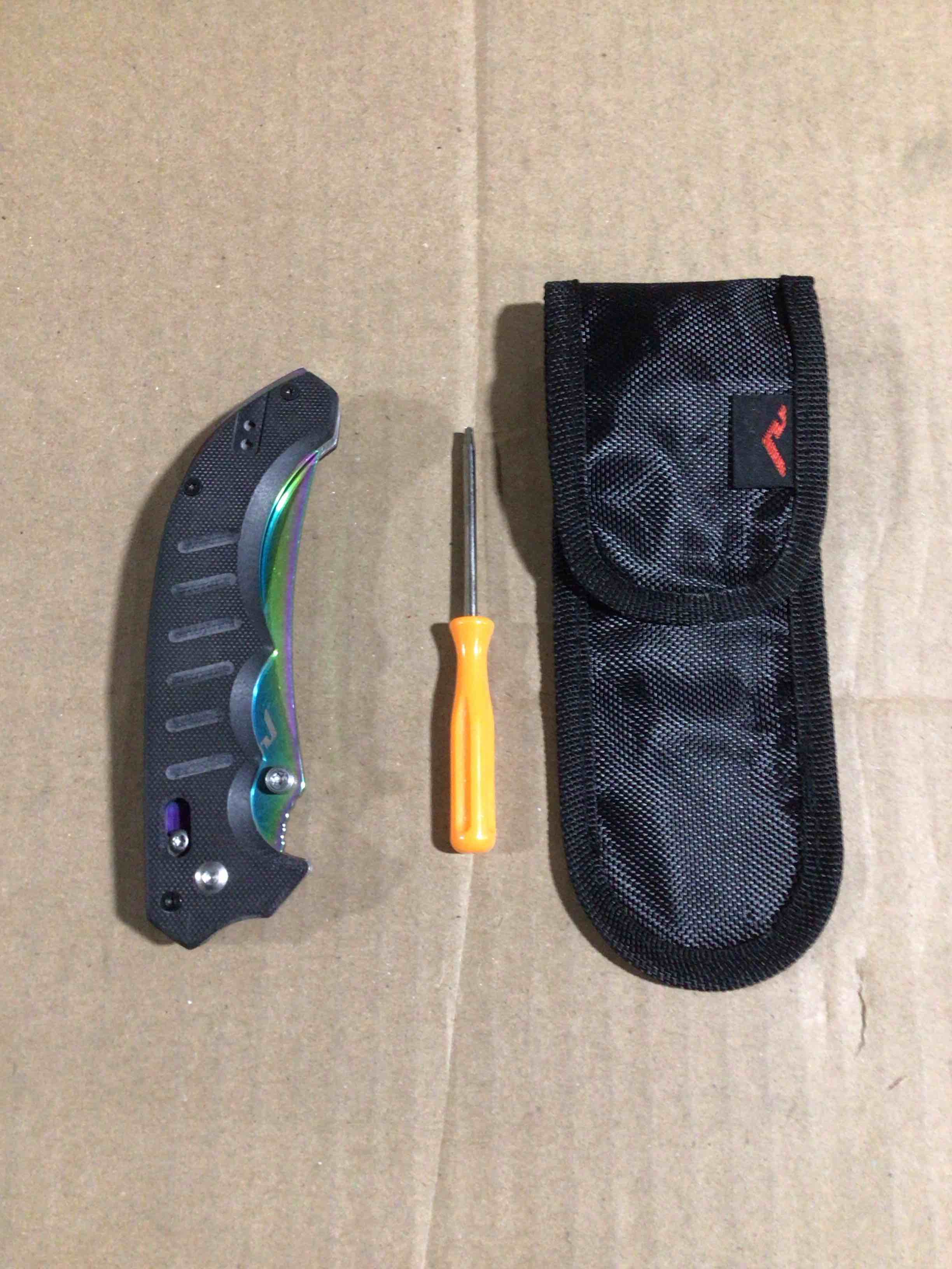 Rhino Pocket Knife, Rainbow