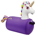 Waddle Purple Unicorn Hip Hopper Inflatable Hopping Animal Bouncer, 85 lbs, Ages 2+
