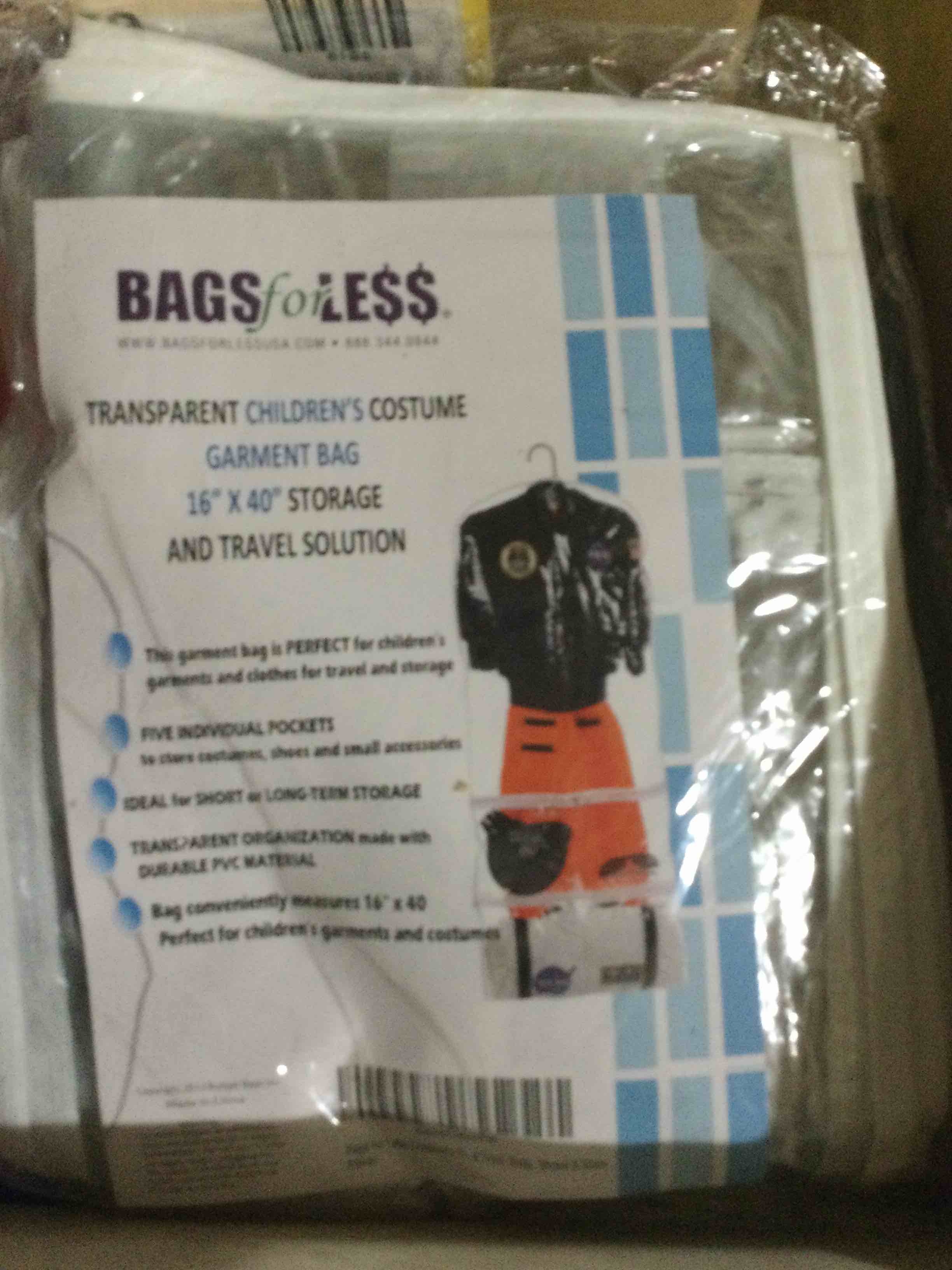 bags for less transparent childrens costume garment bag, 16”x40” storage