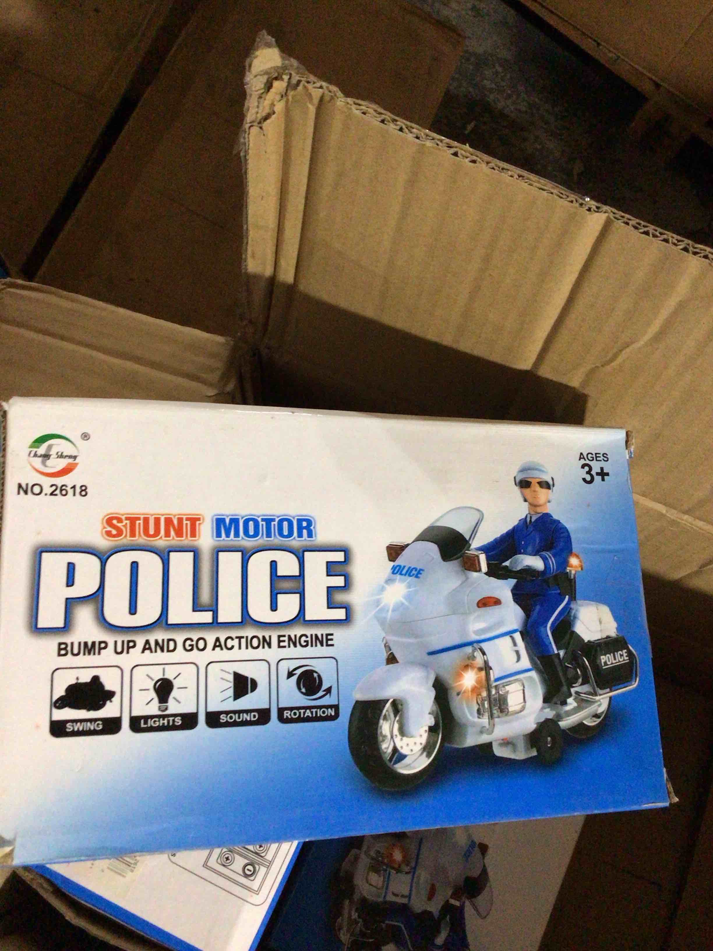 stunt motor police bump up an go action engine