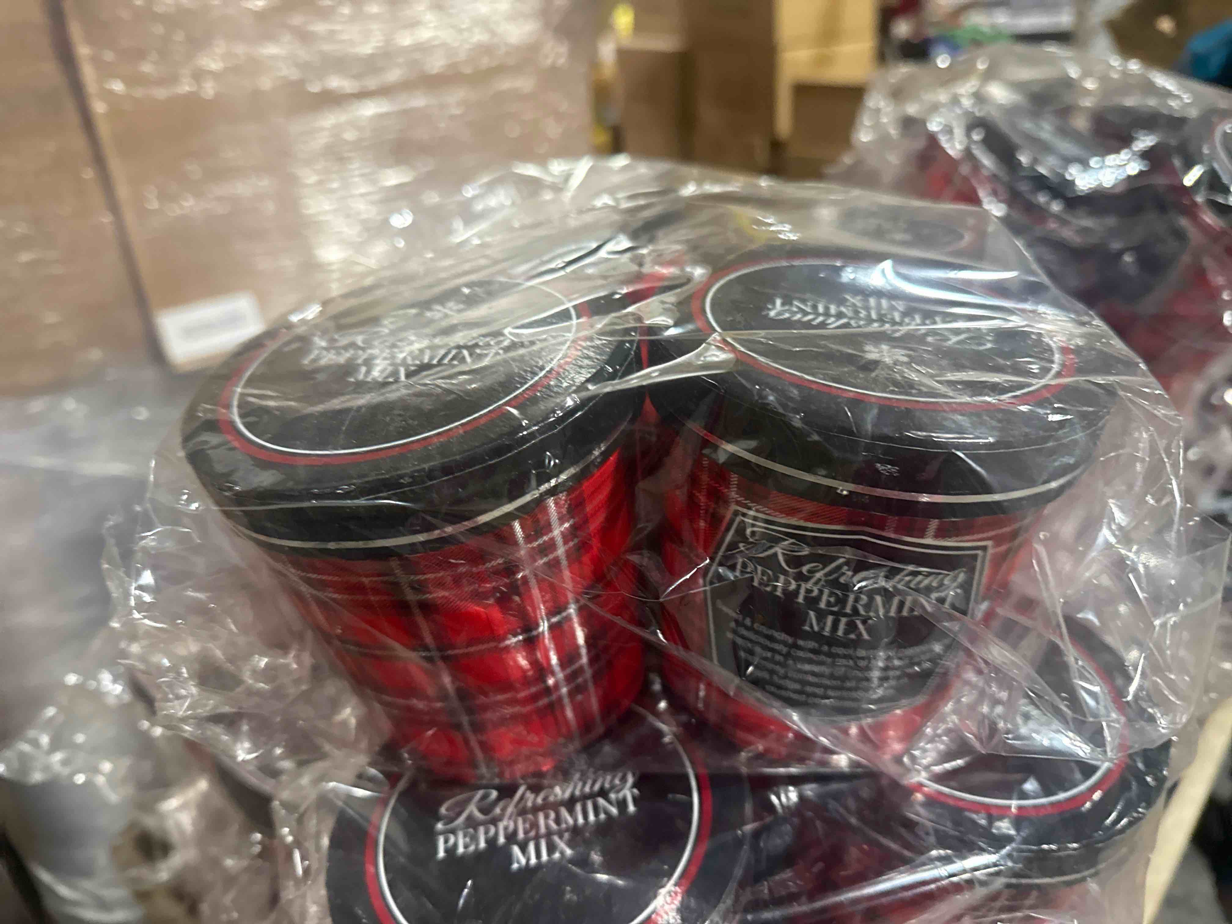 four pack of peppermint mix gift boxes