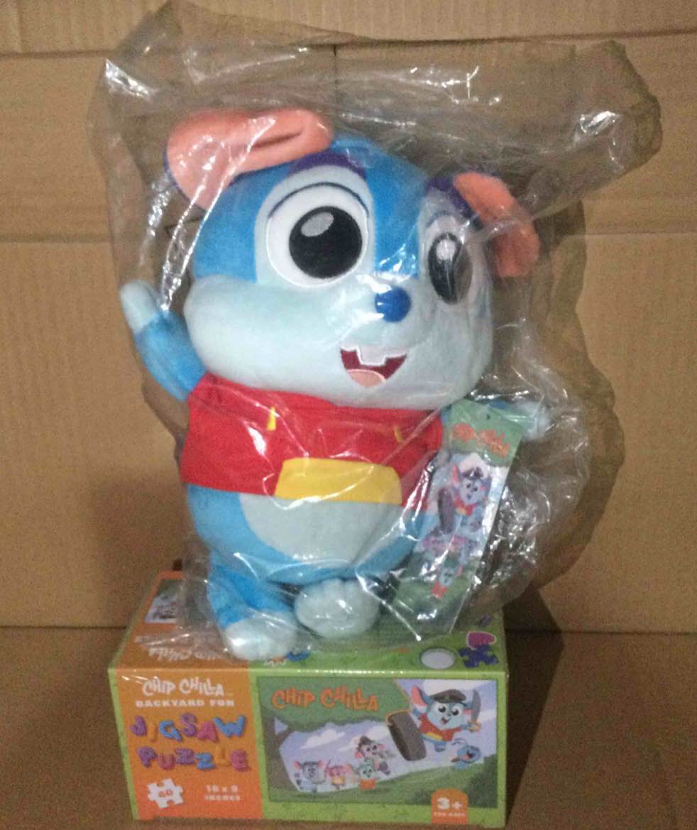 plush chilla chip and jigsaw 40pc puzzle set