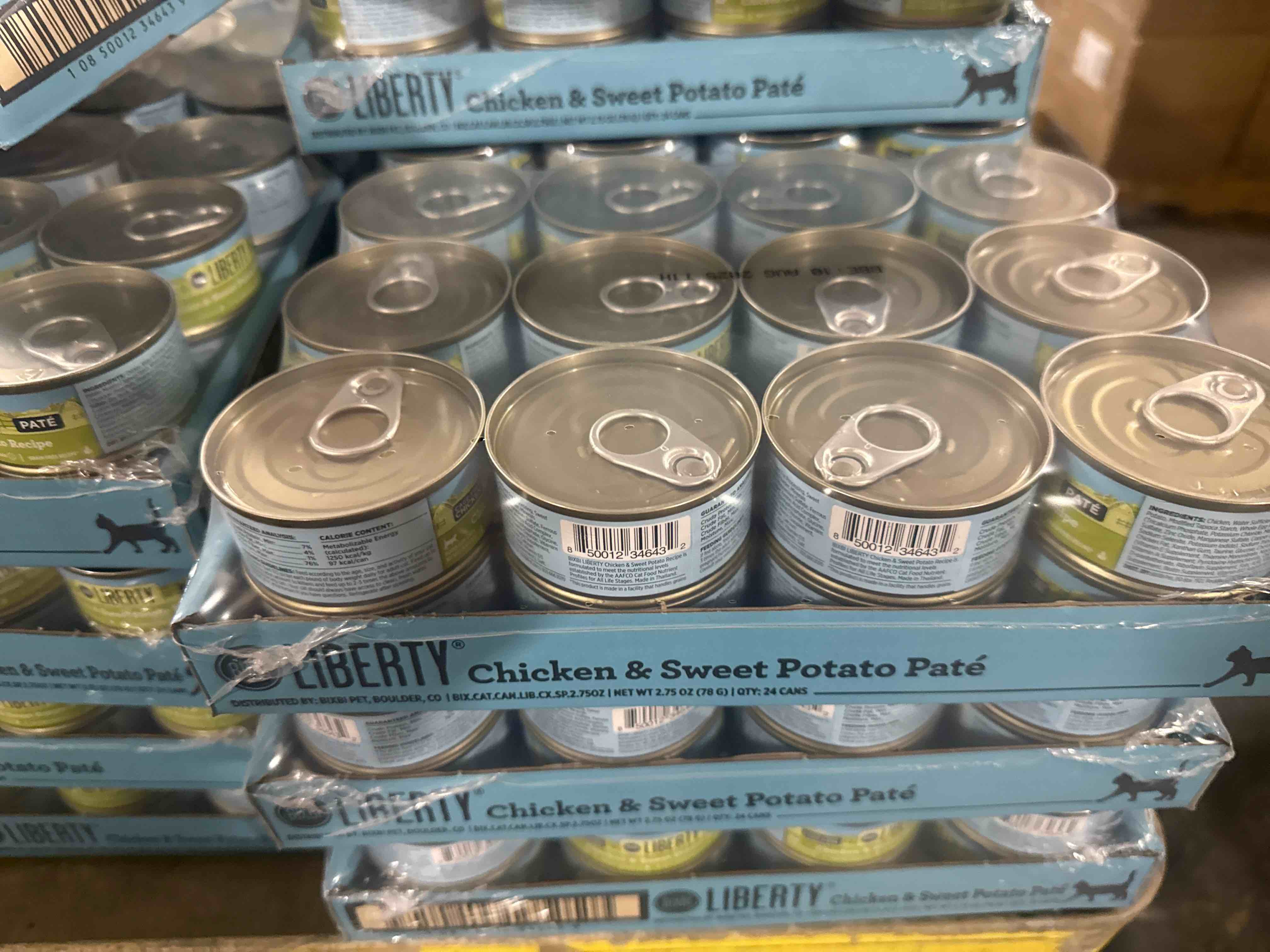 BIXBI Liberty Canned Wet Food - Grain Free, Chicken Pate Recipe with Sweet Potato, 2.75 Ounce (Pack of 24)