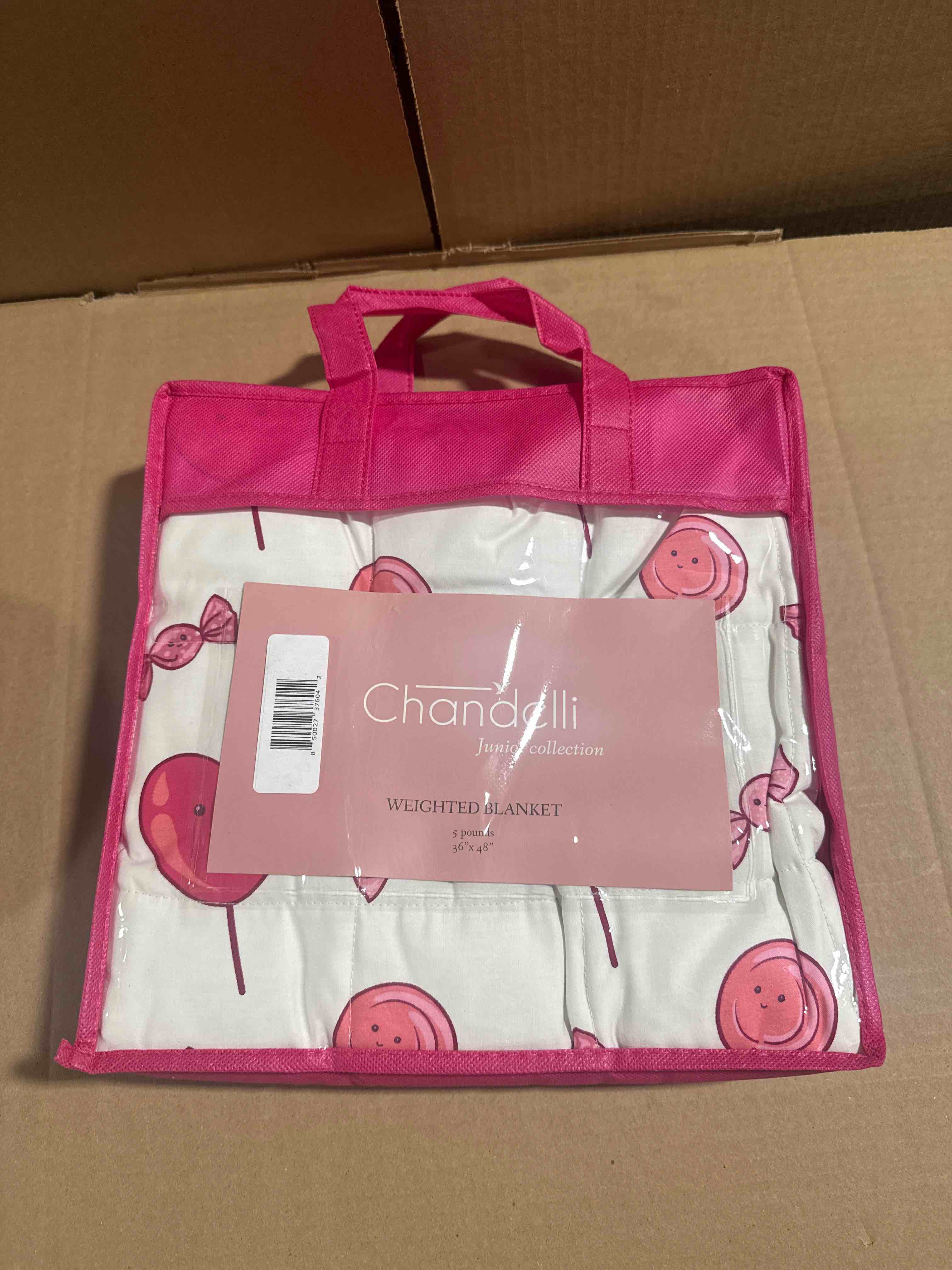 Chandelli Junior Collection Weighted Blanket , 5 Pounds 36” x 48” 