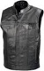 the bikers zone leather vest xxl, black 